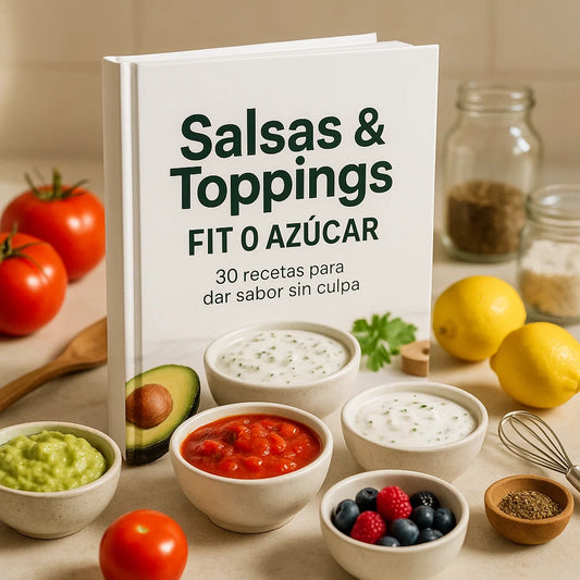 🫕 Salsas & Toppings Fit 0 Azúcar – 30 recetas para dar sabor sin culpa